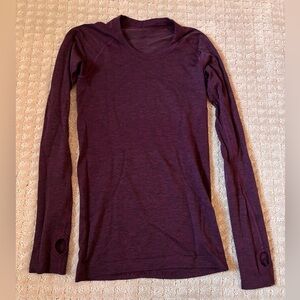 lululemon long sleeve swiftly, size 4